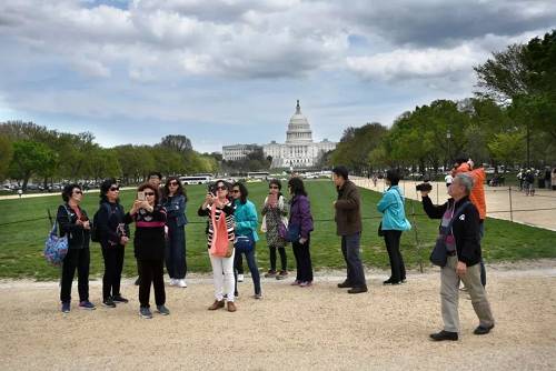 中国游客给美国旅游业带去丰厚利润。（美国《华盛顿邮报》/盖帝图像）