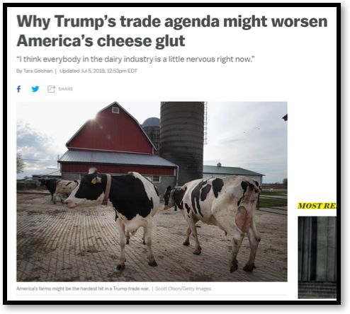 《VOX》：特朗普的贸易议程是如何恶化美国奶酪供应过剩现状的（图源：Scott Olson/盖蒂图片社）
